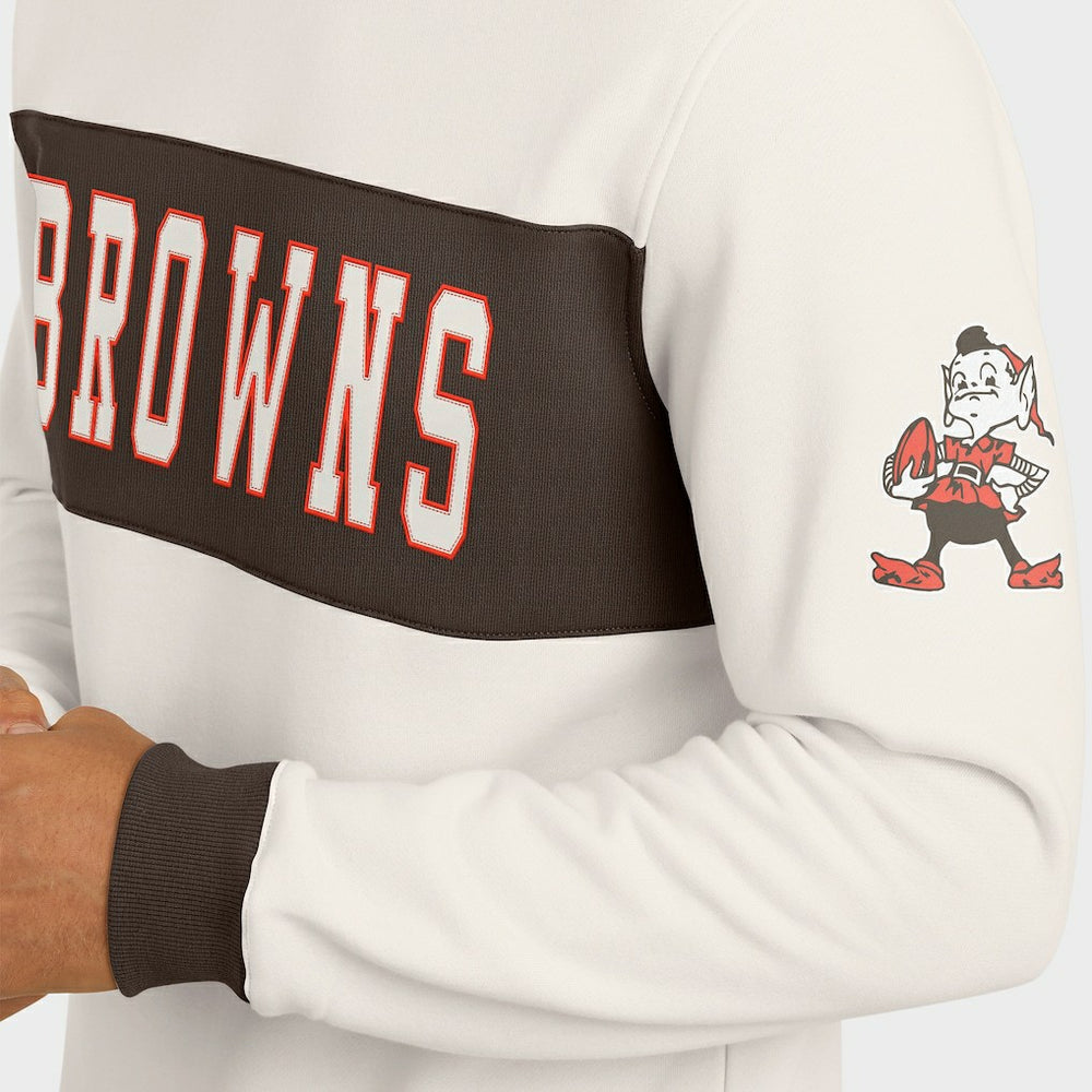 NFL Cleveland Browns Darius Rucker Collection Colorblock Pullover Sweatshirt