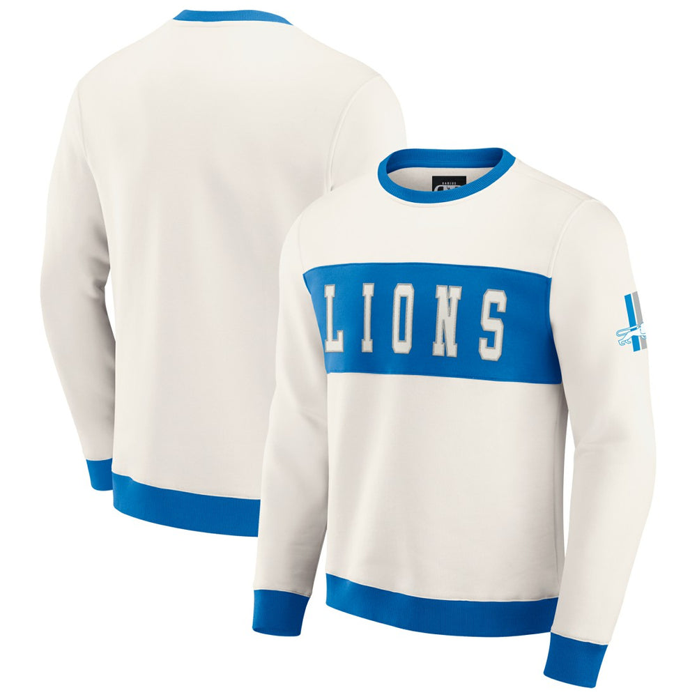 NFL Detroit Lions Darius Rucker Collection Colorblock Pullover Sweatshirt