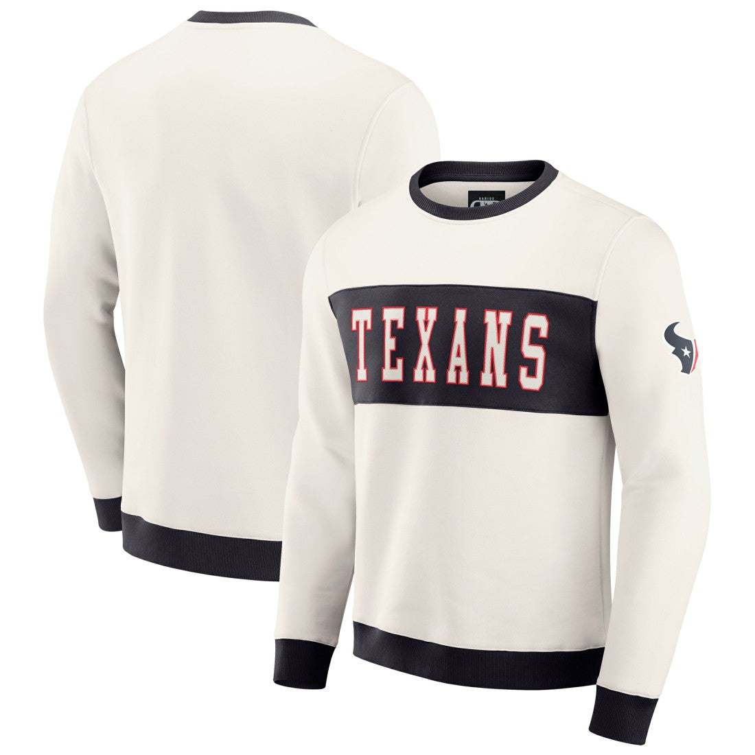 NFL Houston Texans Darius Rucker Collection Colorblock Pullover Sweatshirt