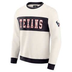 NFL Houston Texans Darius Rucker Collection Colorblock Pullover Sweatshirt