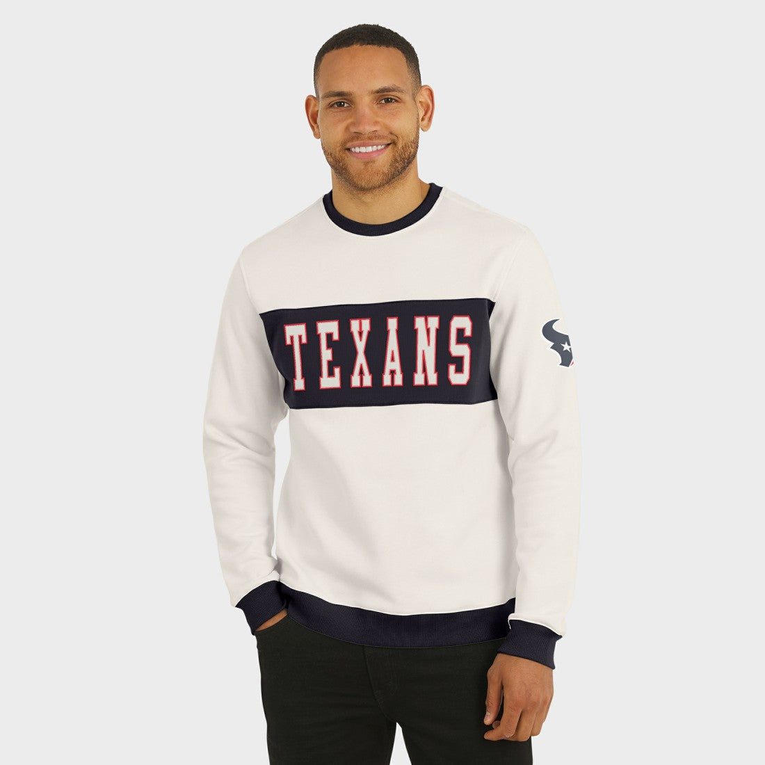 NFL Houston Texans Darius Rucker Collection Colorblock Pullover Sweatshirt