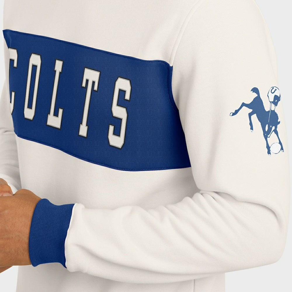 NFL Indianapolis Colts Darius Rucker Collection Colorblock Pullover Sweatshirt