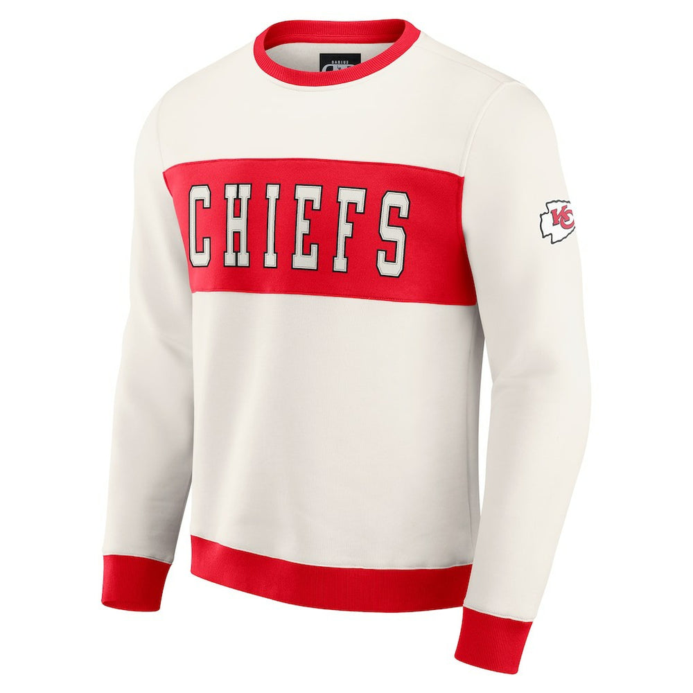 NFL Kansas City Chiefs Darius Rucker Collection Colorblock Pullover Sweatshirt