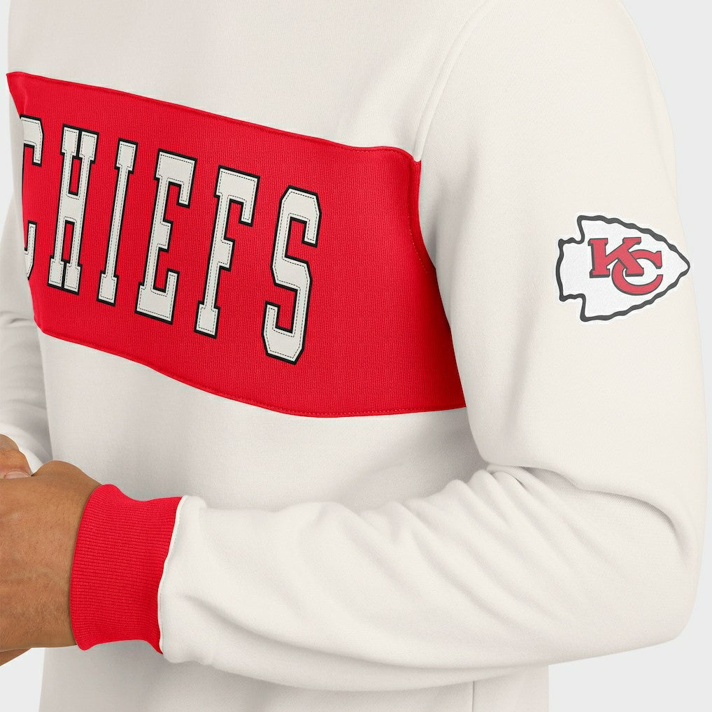 NFL Kansas City Chiefs Darius Rucker Collection Colorblock Pullover Sweatshirt