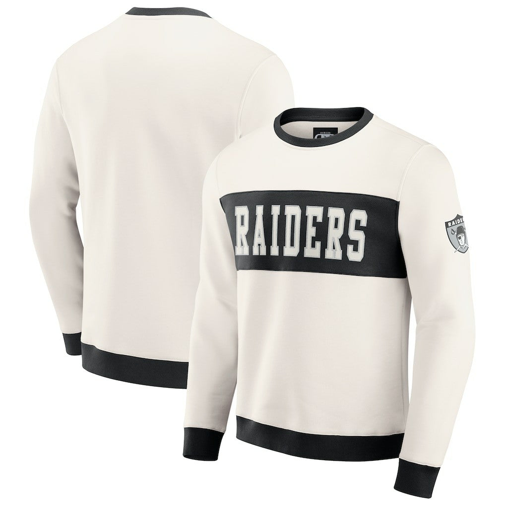 NFL Las Vegas Raiders Darius Rucker Collection Colorblock Pullover Sweatshirt