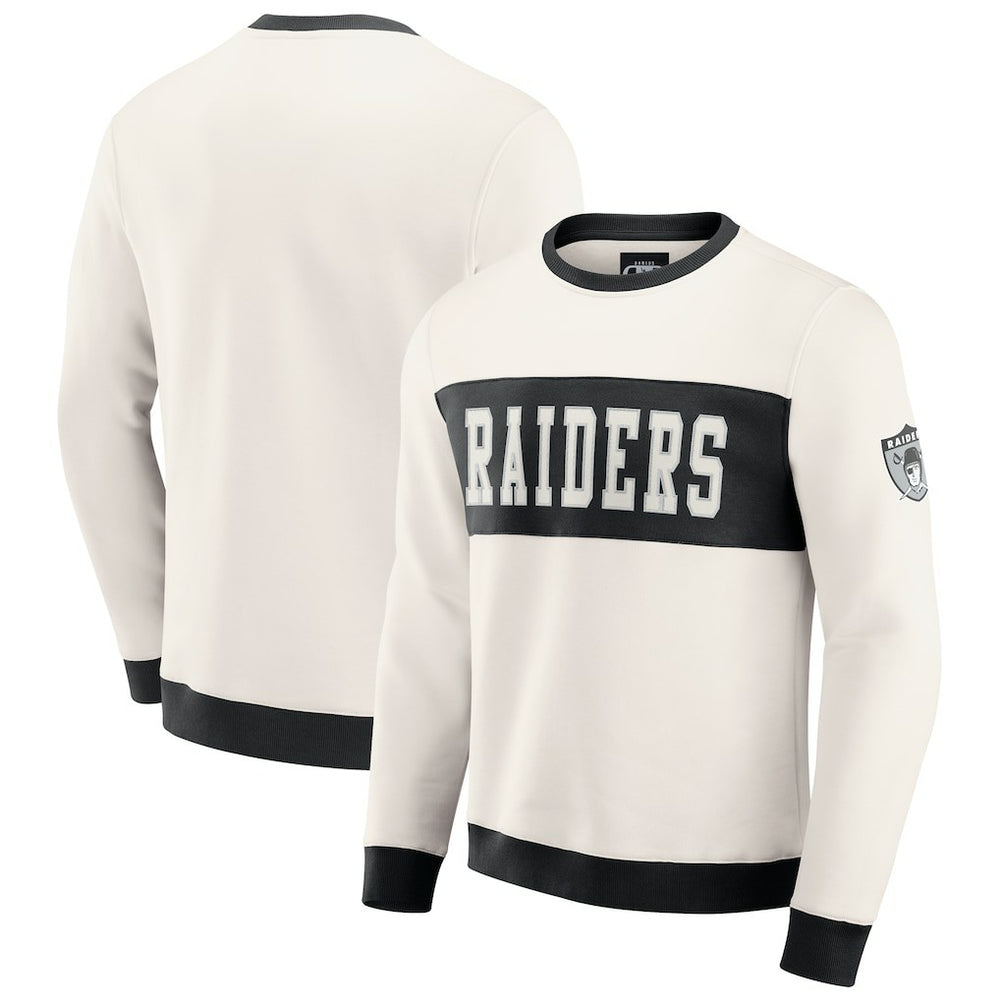 NFL Las Vegas Raiders Darius Rucker Collection Colorblock Pullover Sweatshirt