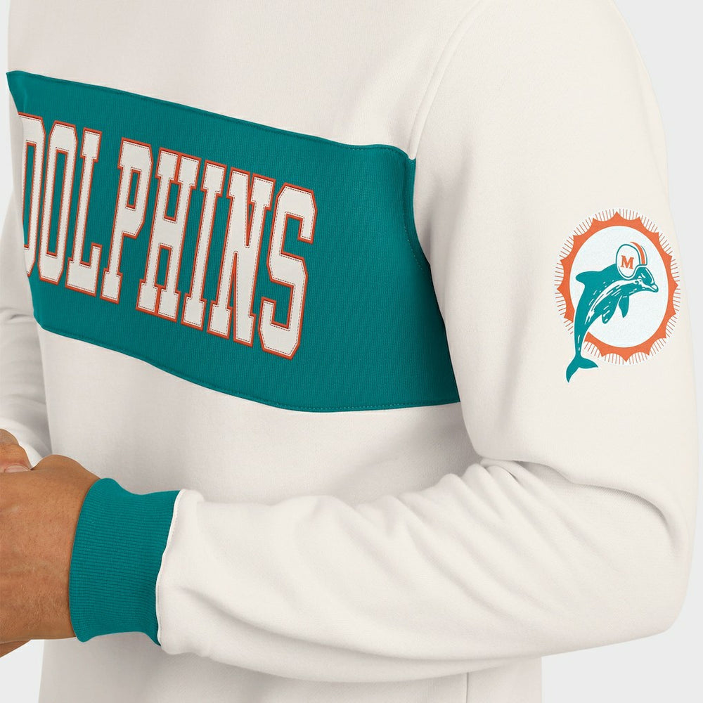 NFL Miami Dolphins Darius Rucker Collection Colorblock Pullover Sweatshirt