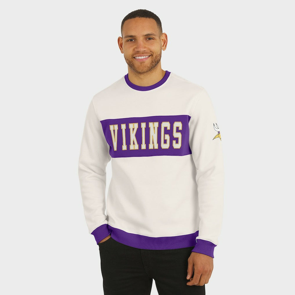 NFL Minnesota Vikings Darius Rucker Collection Colorblock Pullover Sweatshirt