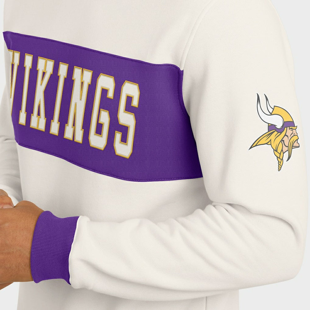 NFL Minnesota Vikings Darius Rucker Collection Colorblock Pullover Sweatshirt
