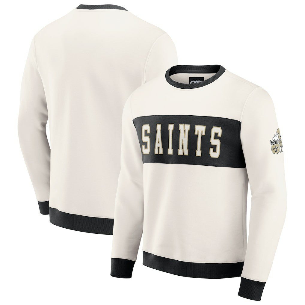 NFL New Orleans Saints Darius Rucker Collection Colorblock Pullover Sweatshirt