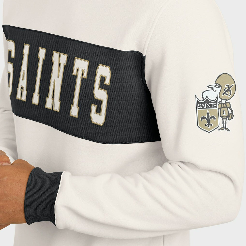 NFL New Orleans Saints Darius Rucker Collection Colorblock Pullover Sweatshirt