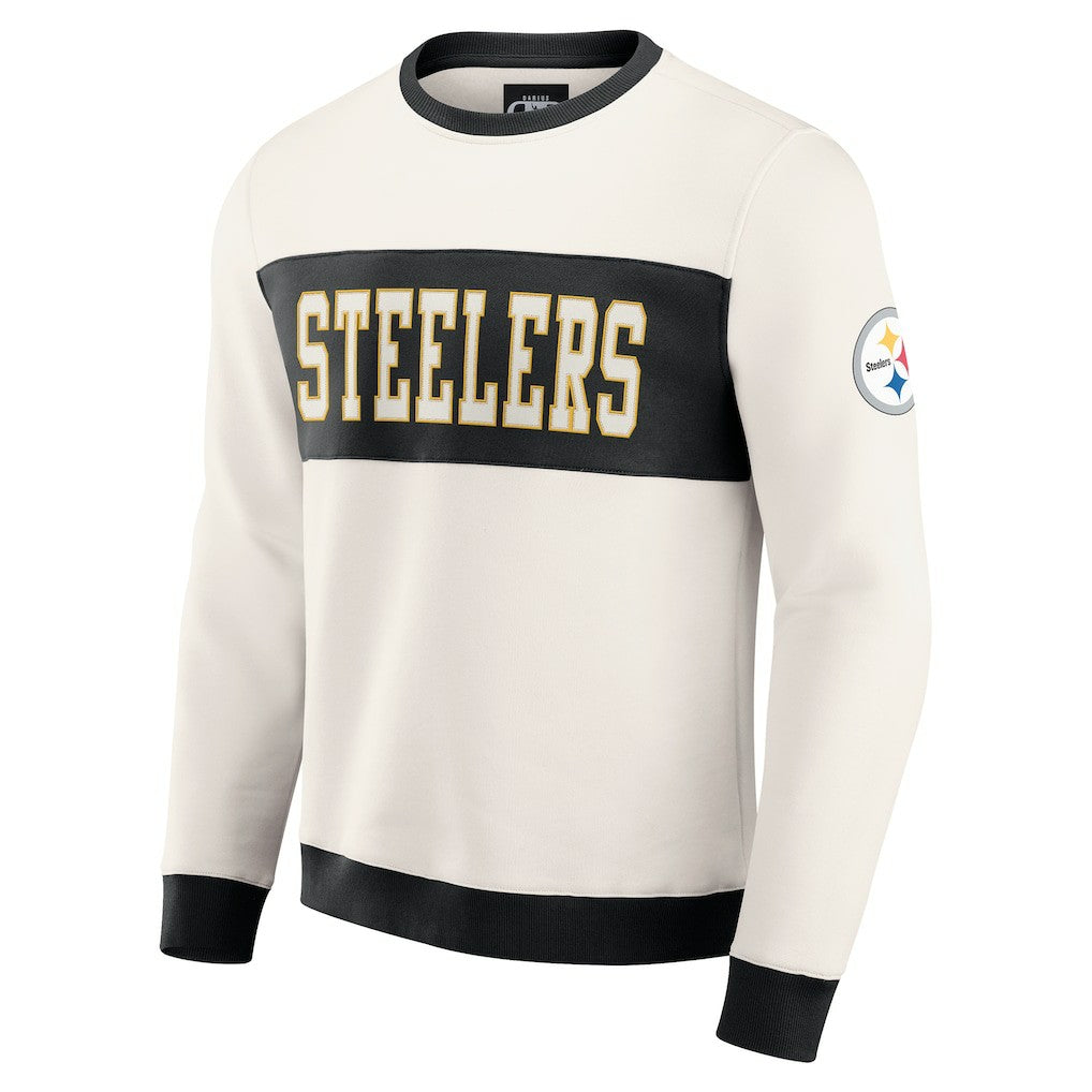 NFL Pittsburgh Steelers Darius Rucker Collection Colorblock Pullover Sweatshirt