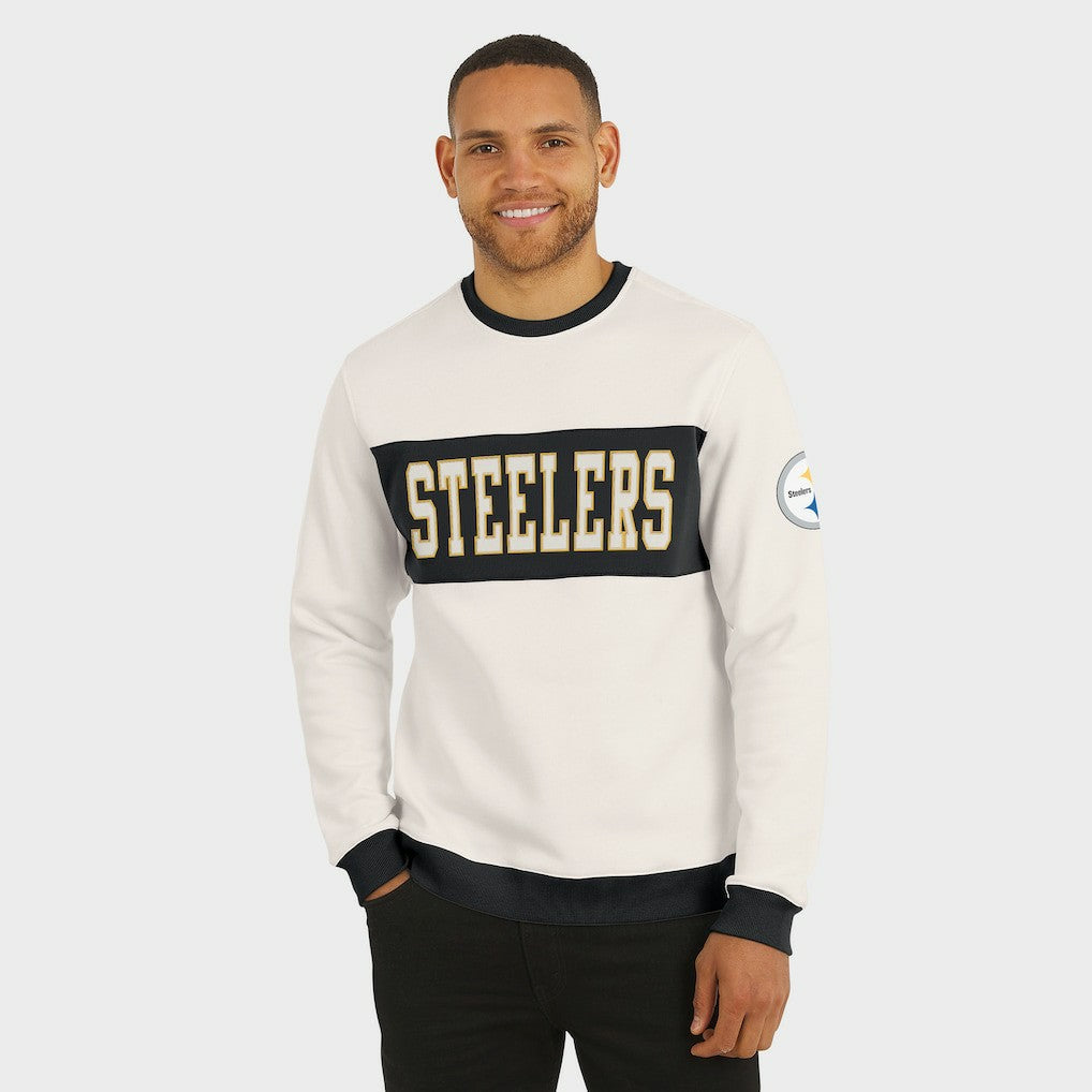 NFL Pittsburgh Steelers Darius Rucker Collection Colorblock Pullover Sweatshirt