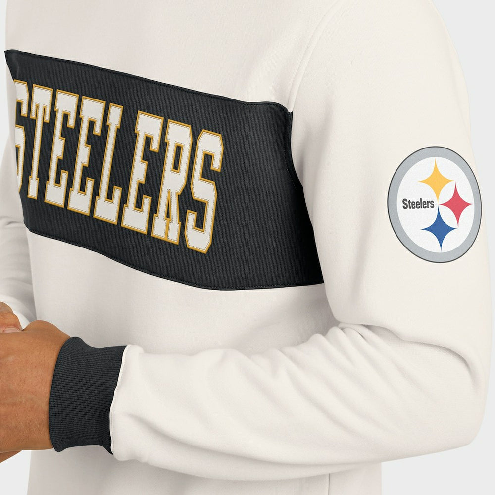 NFL Pittsburgh Steelers Darius Rucker Collection Colorblock Pullover Sweatshirt