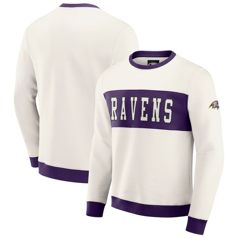 NFL Baltimore Ravens Darius Rucker Collection Colorblock Pullover Sweatshirt