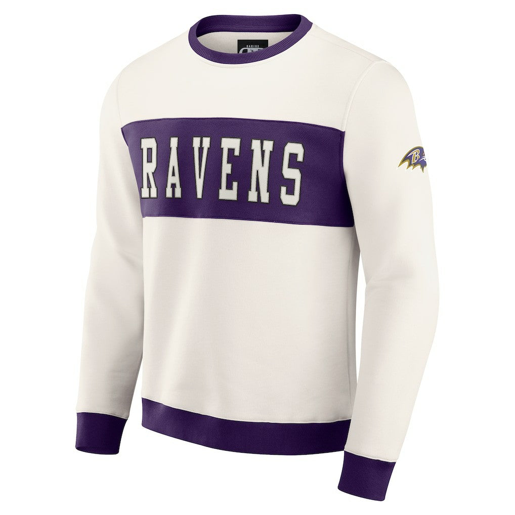 NFL Baltimore Ravens Darius Rucker Collection Colorblock Pullover Sweatshirt