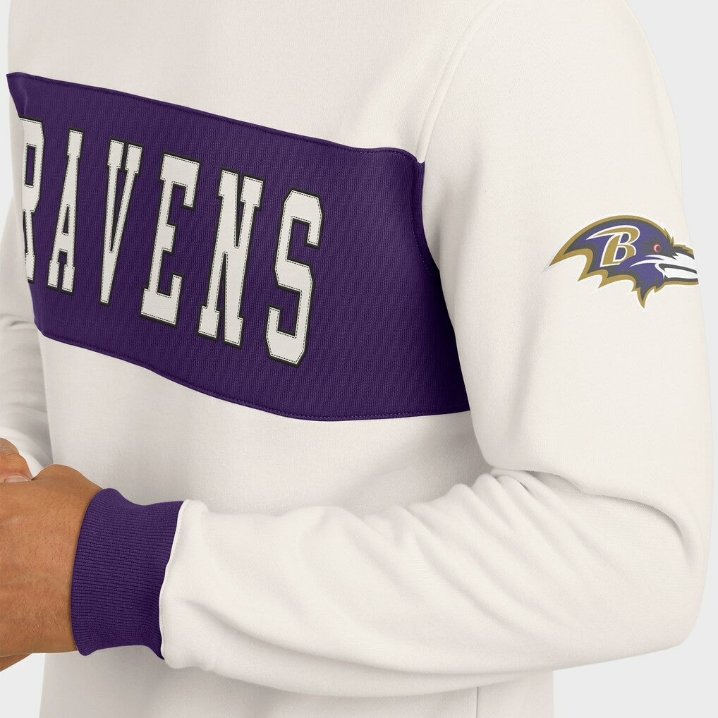NFL Baltimore Ravens Darius Rucker Collection Colorblock Pullover Sweatshirt