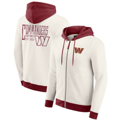 NFL Washington Commanders Darius Rucker Collection Distressed Graphics Full-Zip Hoodie