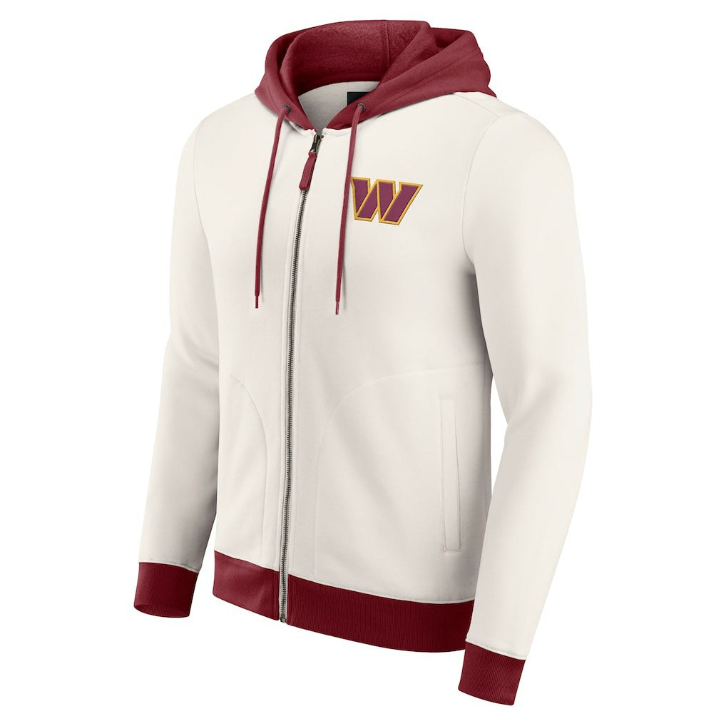 NFL Washington Commanders Darius Rucker Collection Distressed Graphics Full-Zip Hoodie