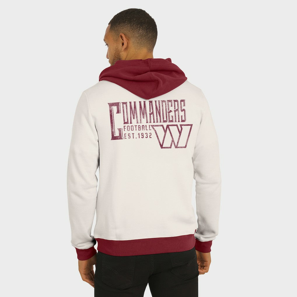 NFL Washington Commanders Darius Rucker Collection Distressed Graphics Full-Zip Hoodie