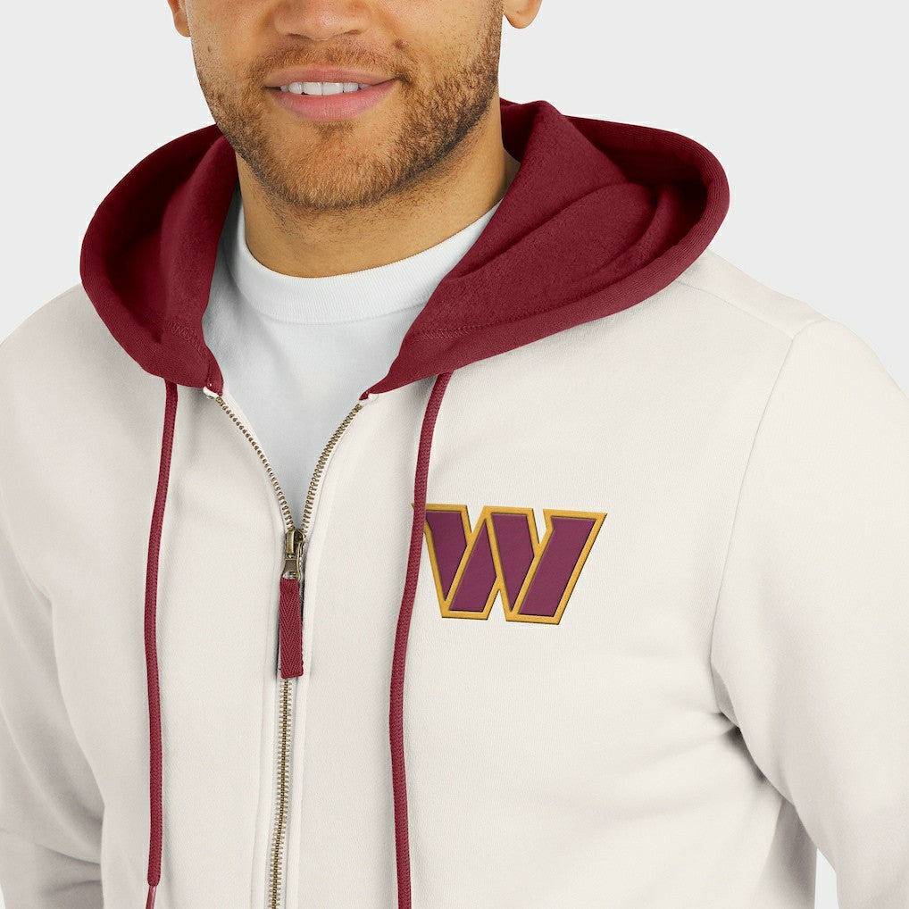 NFL Washington Commanders Darius Rucker Collection Distressed Graphics Full-Zip Hoodie