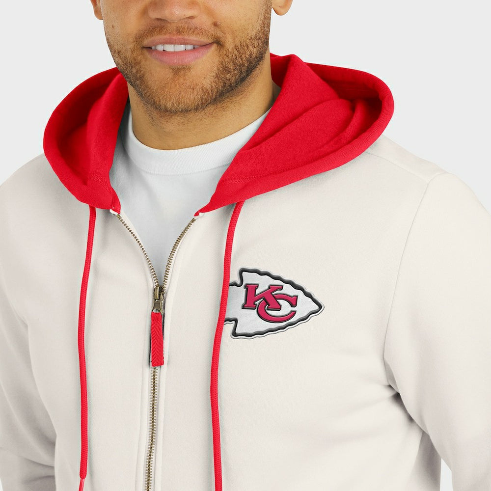 NFL Kansas City Chiefs Darius Rucker Collection Distressed Graphics Full-Zip Hoodie