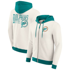 NFL Miami Dolphins Darius Rucker Collection Distressed Graphics Full-Zip Hoodie