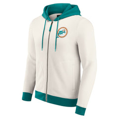 NFL Miami Dolphins Darius Rucker Collection Distressed Graphics Full-Zip Hoodie