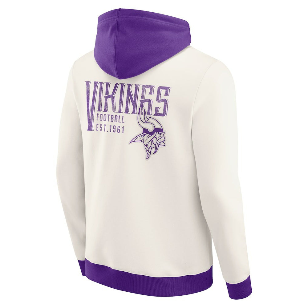 NFL Minnesota Vikings Darius Rucker Collection Distressed Graphics Full-Zip Hoodie