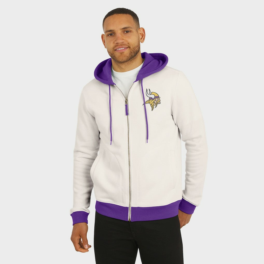 NFL Minnesota Vikings Darius Rucker Collection Distressed Graphics Full-Zip Hoodie