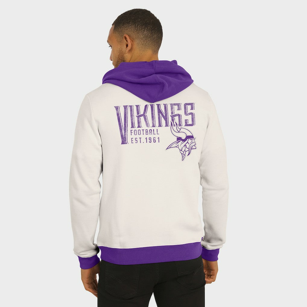 NFL Minnesota Vikings Darius Rucker Collection Distressed Graphics Full-Zip Hoodie