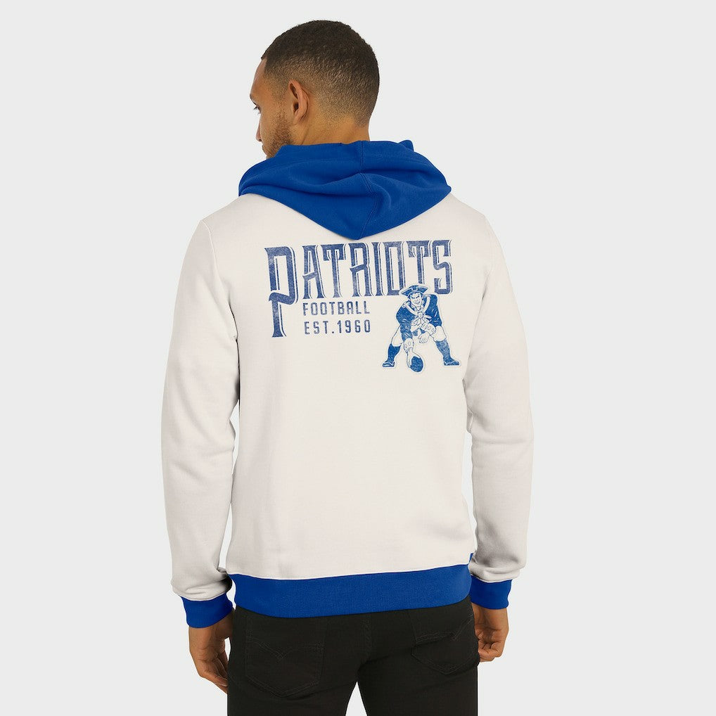 NFL New England Patriots Darius Rucker Collection Distressed Graphics Full-Zip Hoodie