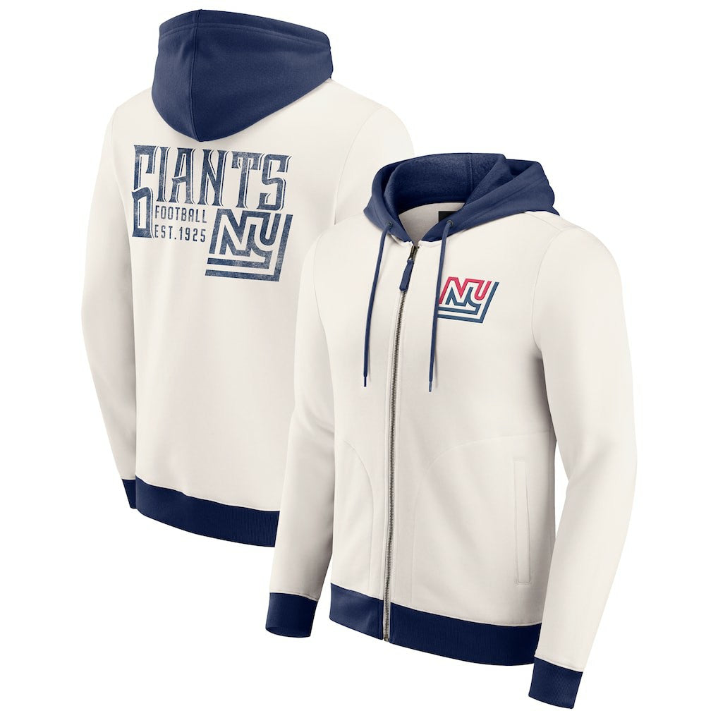 NFL New York Giants Darius Rucker Collection Distressed Graphics Full-Zip Hoodie