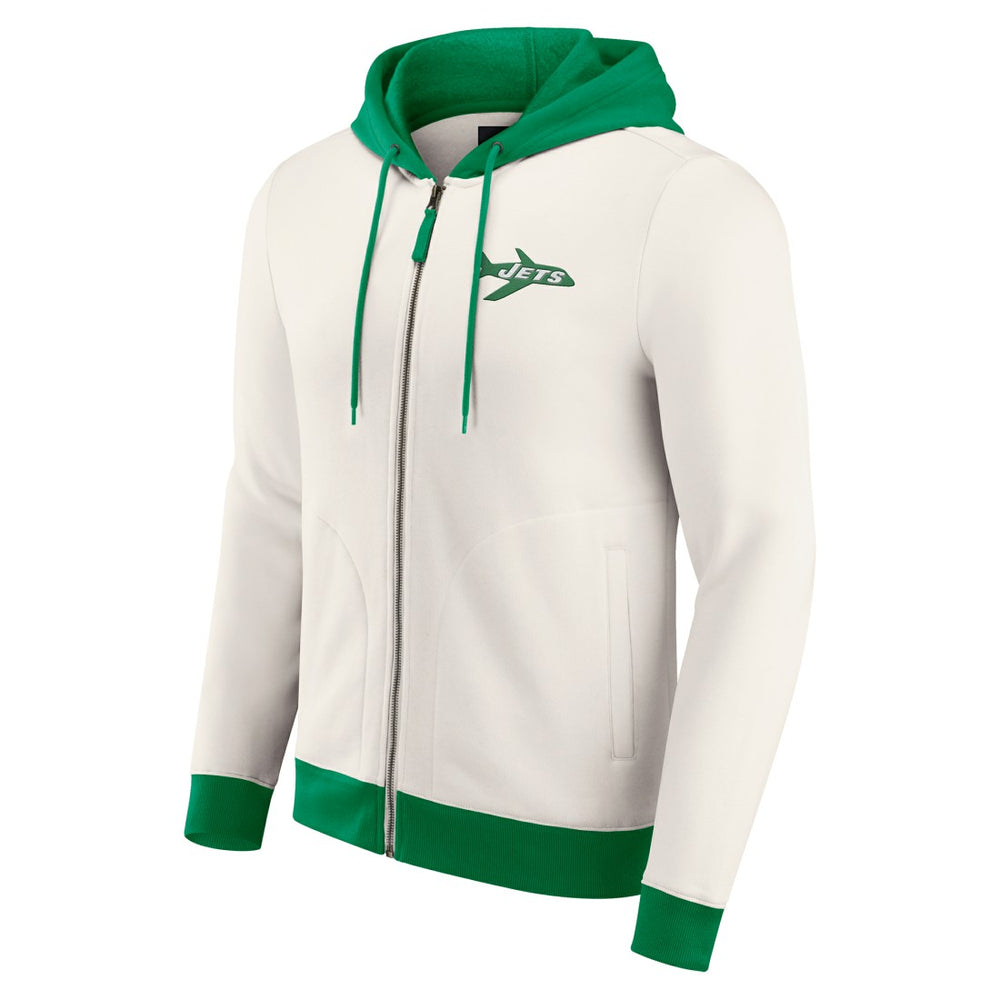 NFL New York Jets Darius Rucker Collection Distressed Graphics Full-Zip Hoodie