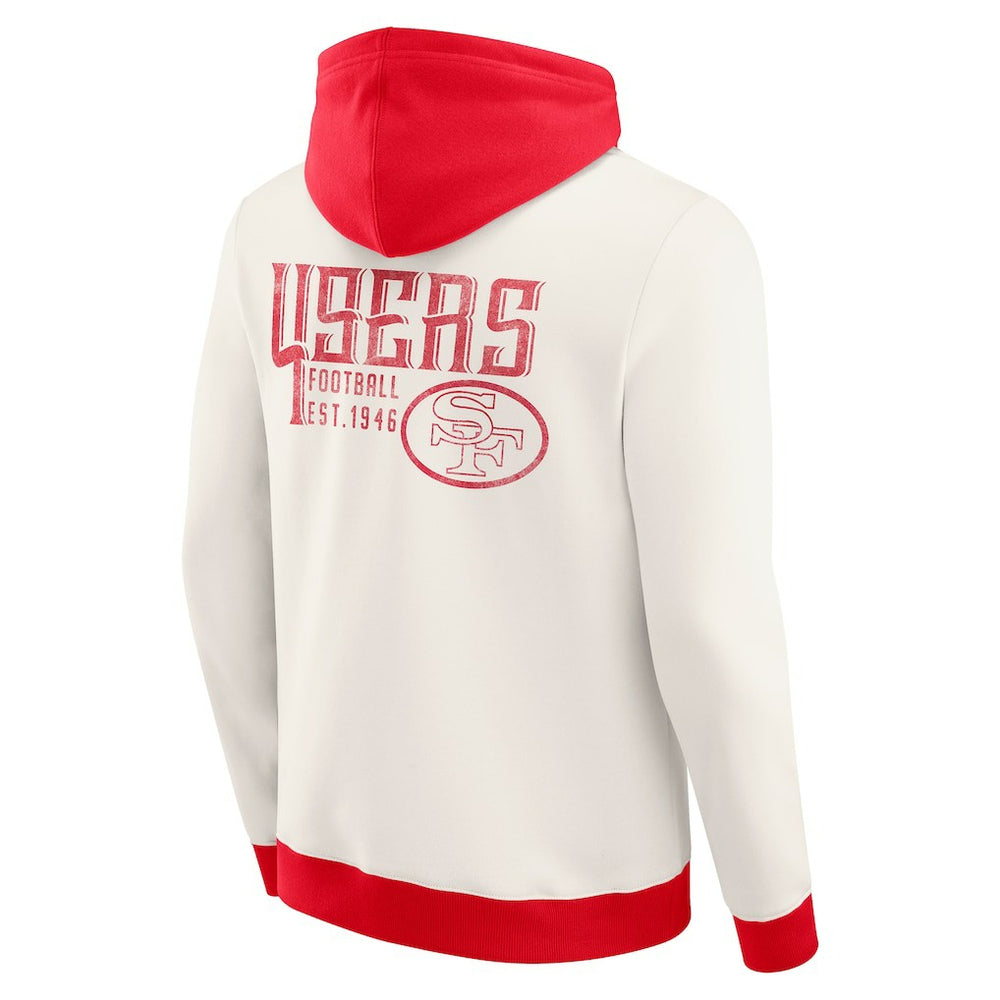 NFL San Francisco 49ers Darius Rucker Collection Distressed Graphics Full-Zip Hoodie