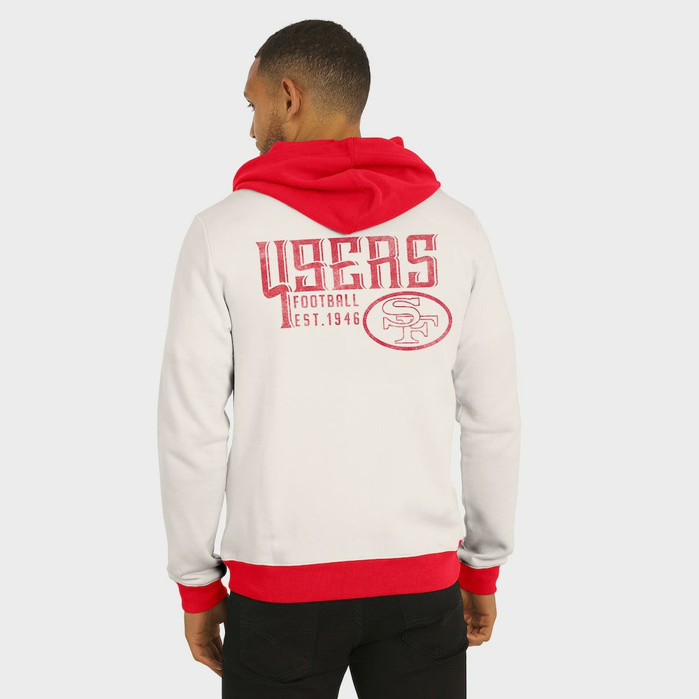 NFL San Francisco 49ers Darius Rucker Collection Distressed Graphics Full-Zip Hoodie