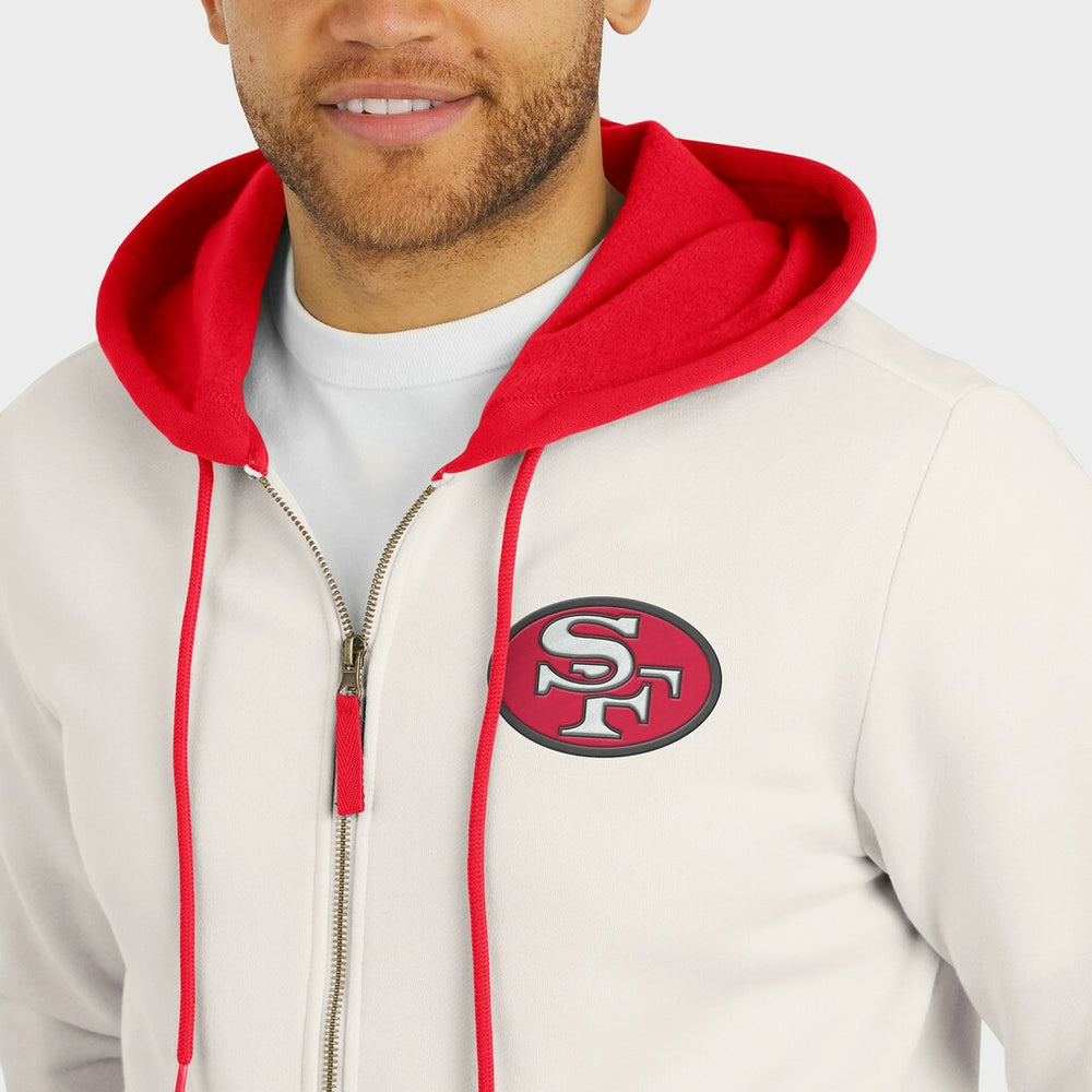 NFL San Francisco 49ers Darius Rucker Collection Distressed Graphics Full-Zip Hoodie