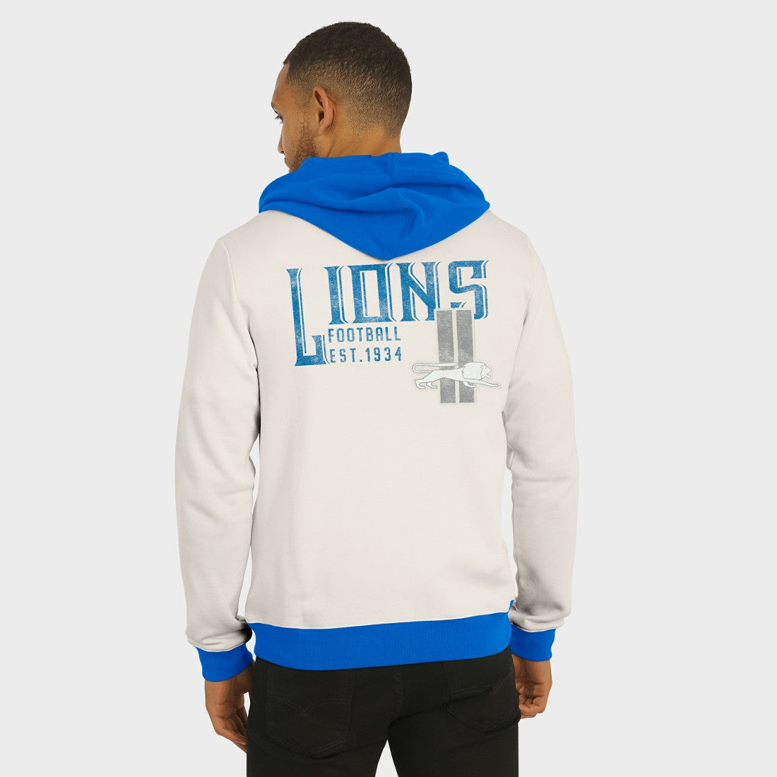 NFL Detroit Lions Darius Rucker Collection Distressed Graphics Full-Zip Hoodie