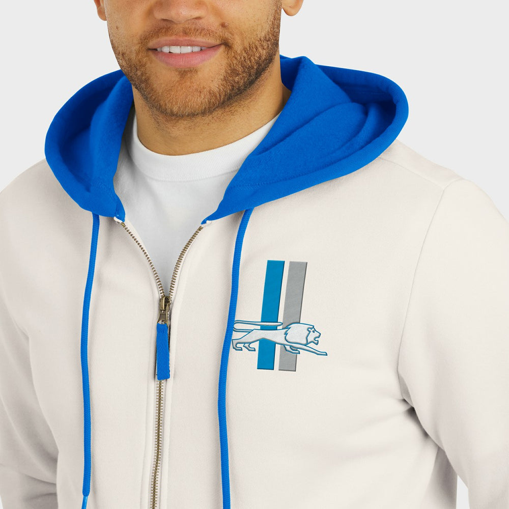 NFL Detroit Lions Darius Rucker Collection Distressed Graphics Full-Zip Hoodie