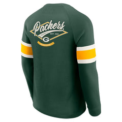 NFL Green Bay Packers Darius Rucker Collection Waffle-Knit Raglan Long Sleeve Henley T-Shirt
