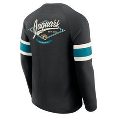NFL Jacksonville Jaguars Darius Rucker Collection Waffle-Knit Raglan Long Sleeve Henley T-Shirt