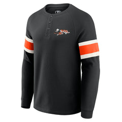 NFL Cincinnati Bengals Darius Rucker Collection Waffle-Knit Raglan Long Sleeve Henley T-Shirt