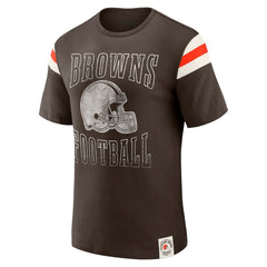 NFL Cleveland Browns Darius Rucker Collection Football Stripe Sleeve T-Shirt