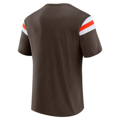 NFL Cleveland Browns Darius Rucker Collection Football Stripe Sleeve T-Shirt