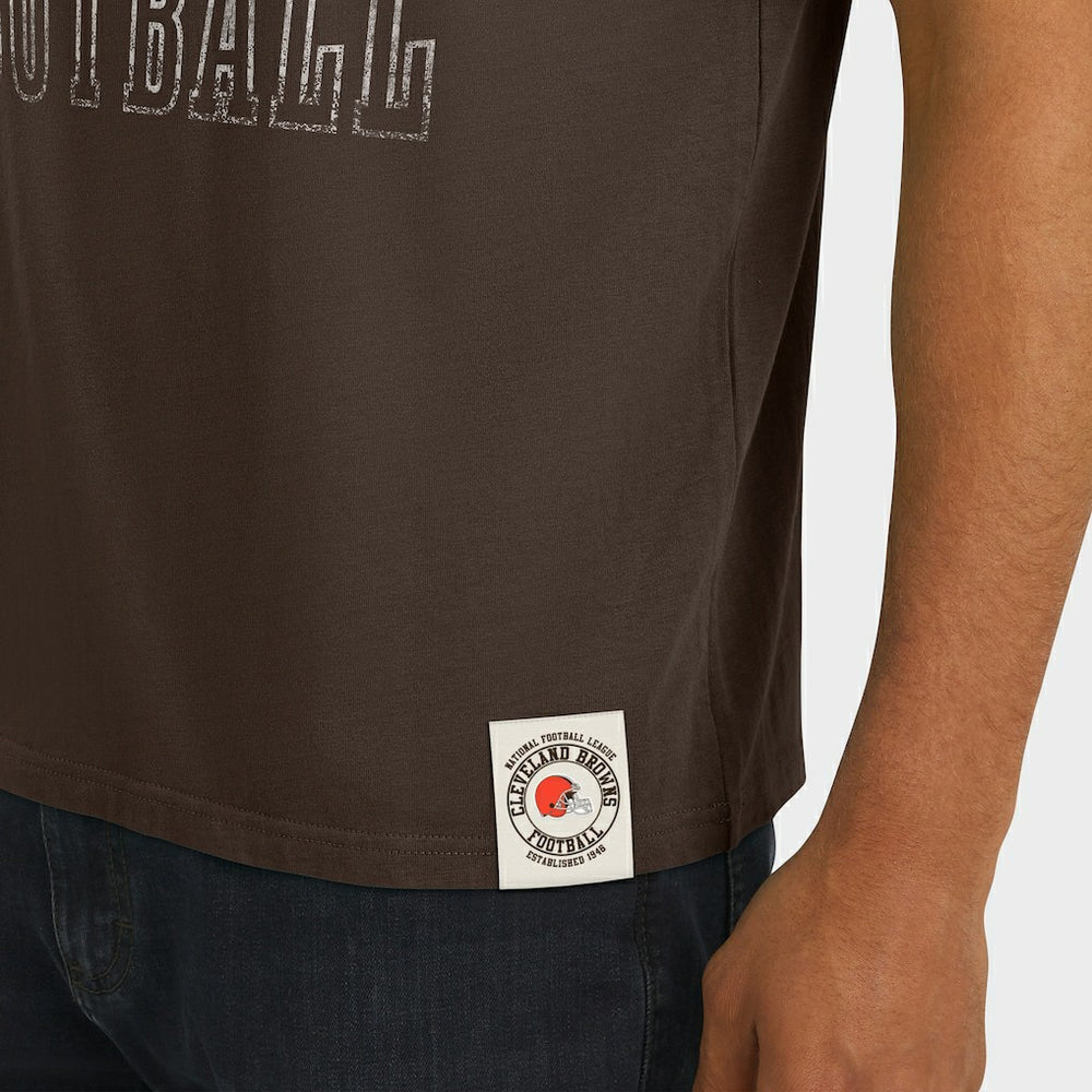 NFL Cleveland Browns Darius Rucker Collection Football Stripe Sleeve T-Shirt