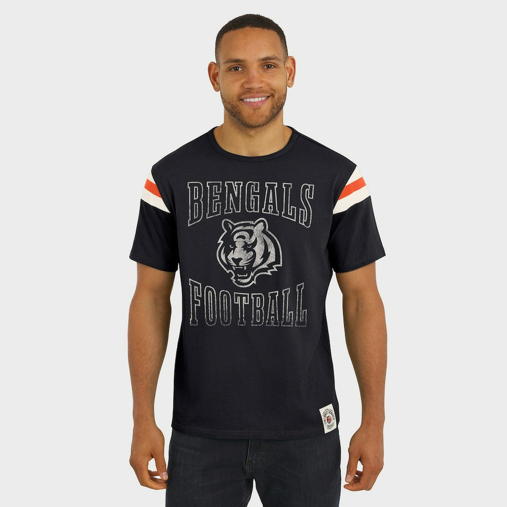 NFL Cincinnati Bengals Darius Rucker Collection Football Stripe Sleeve T-Shirt