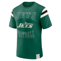 NFL New York Jets Darius Rucker Collection Football Stripe Sleeve T-Shirt