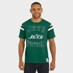 NFL New York Jets Darius Rucker Collection Football Stripe Sleeve T-Shirt