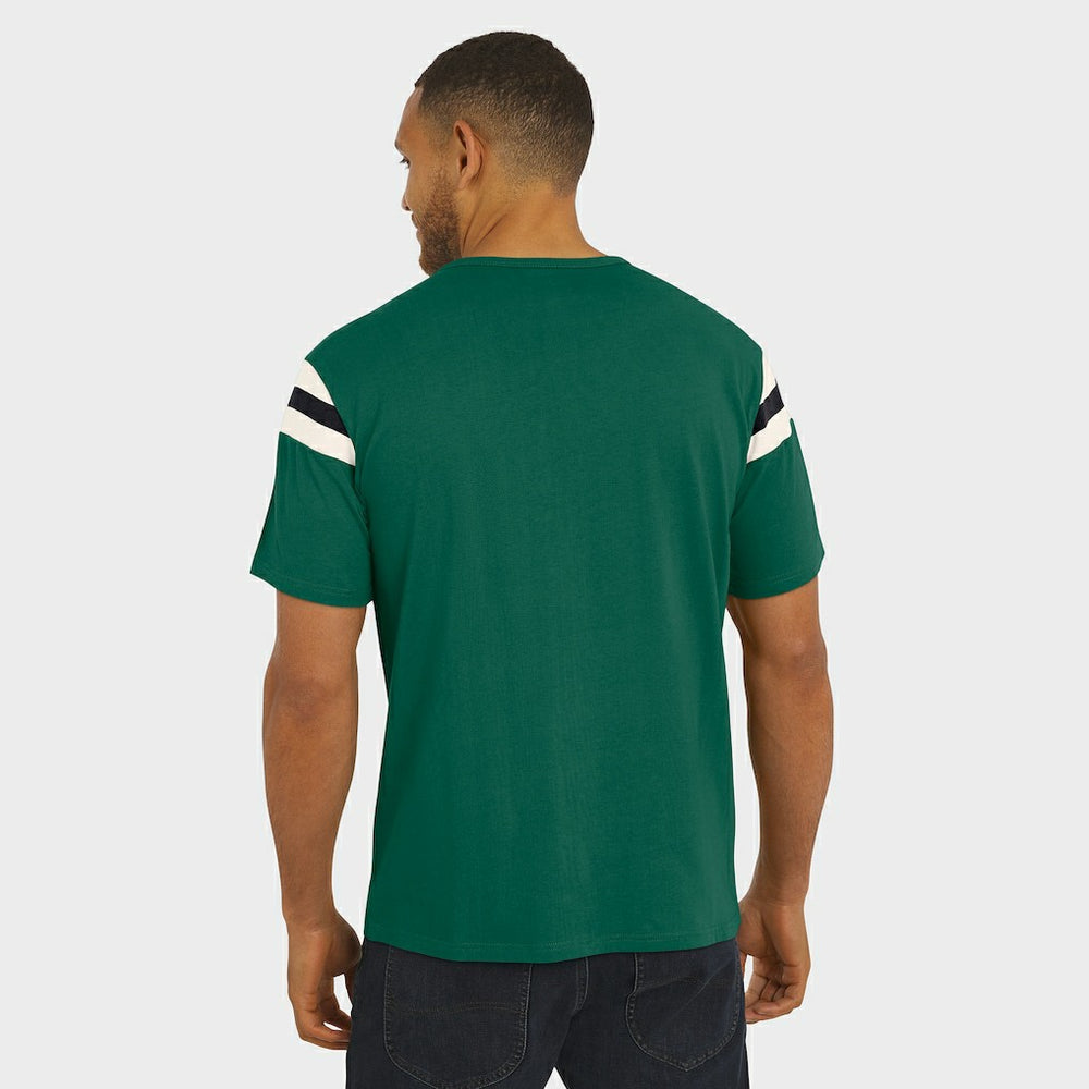 NFL New York Jets Darius Rucker Collection Football Stripe Sleeve T-Shirt