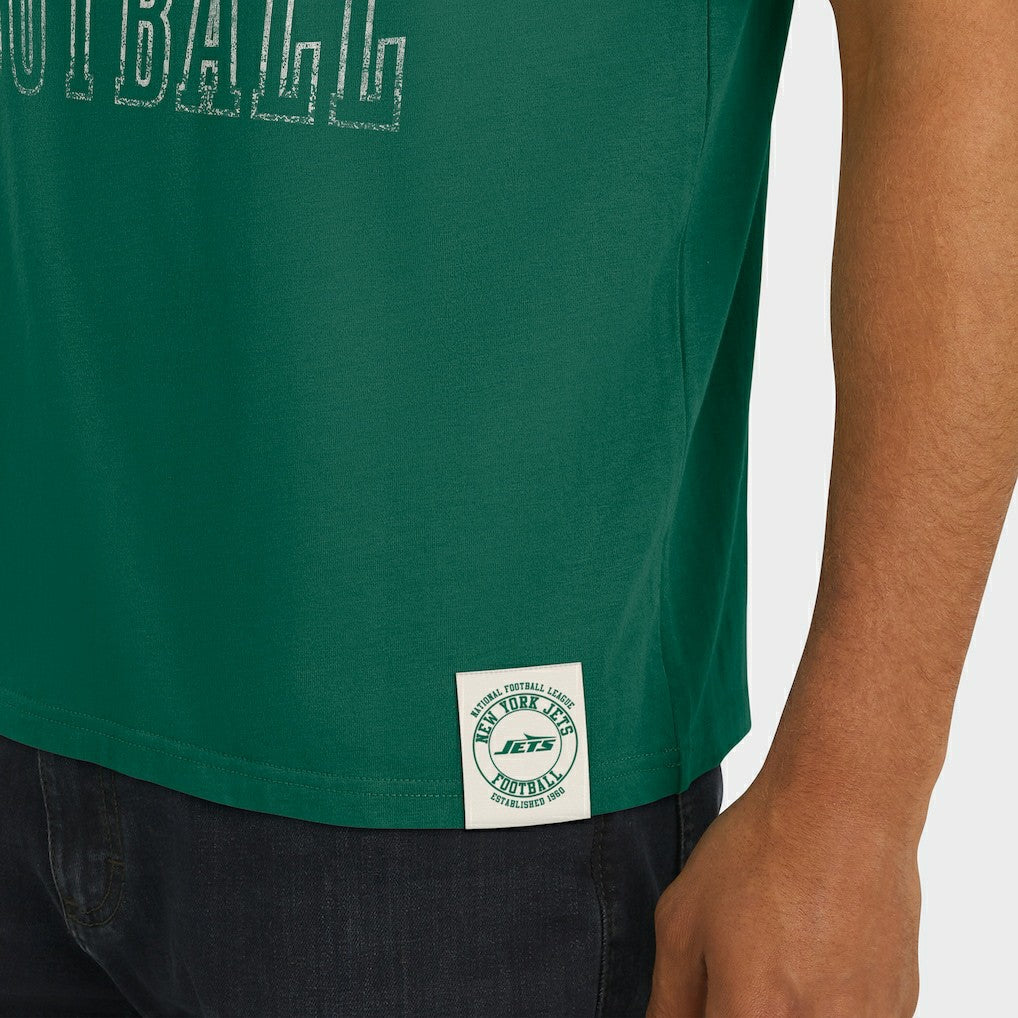 NFL New York Jets Darius Rucker Collection Football Stripe Sleeve T-Shirt